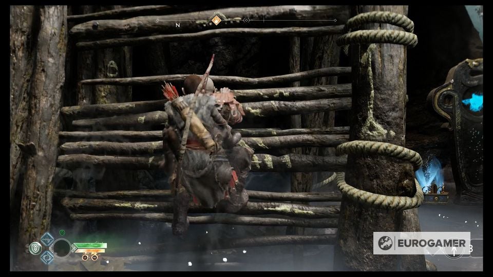 God of War Witch's Cave puzzle solutions explained, Lake of Nine and the Foothills